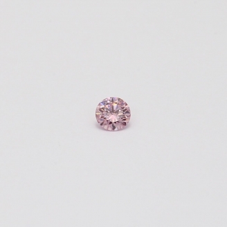 0.07 Carat round cut FPP Argyle pink diamond