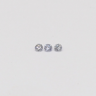 0.03 Total carat trio of BL2 Argyle blue diamonds