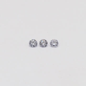 0.06 Total Carat Trio of BL2 Argyle Blue Diamonds