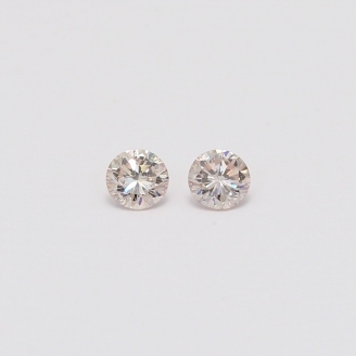 0.22 Total Carat Pair of Pink Diamonds