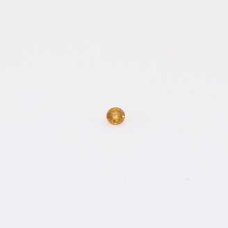 0.01 Carat round-cut fancy deep orange diamond