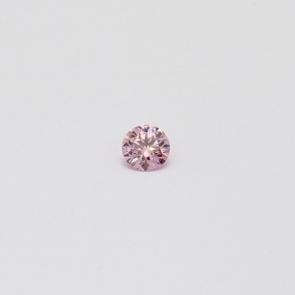 0.075 Carat round cut FPP Argyle pink diamond