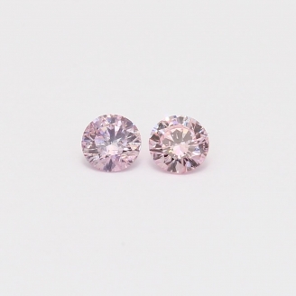 0.32 Total Carat Pair of Pink Diamonds