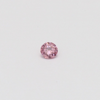 0.10 Carat round cut 5PP certified Argyle pink diamond