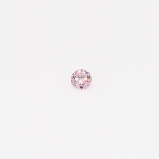 0.04 Carat round cut FPP Argyle pink diamond