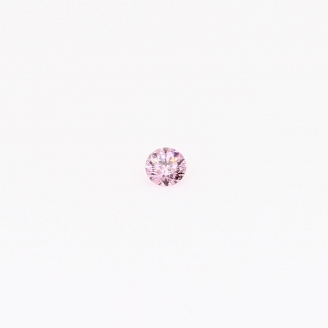 0.03 Carat round cut FIPP Argyle pink diamond