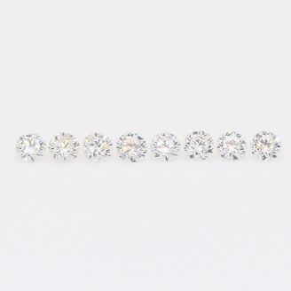 0.16 Total carat parcel of round-cut white diamonds