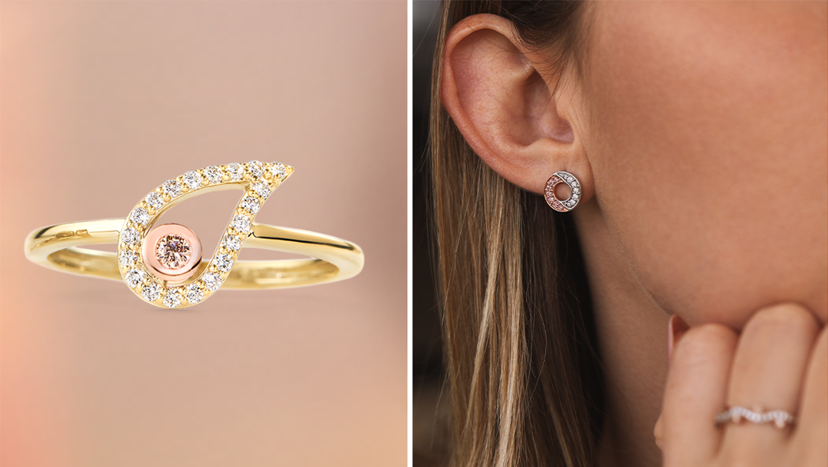 Rosewood | Argyle champagne diamond jewellery