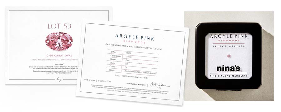 Argyle Certification | Nina's Jewellery
