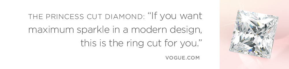 The princess cut diamond is a modern design