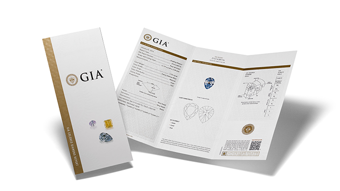 An example of a GIA Coloured Diamond Grading Report