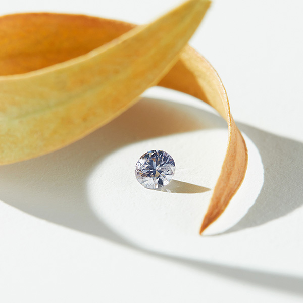 0.07 Carat Round Cut BL3 Argyle Blue Diamond