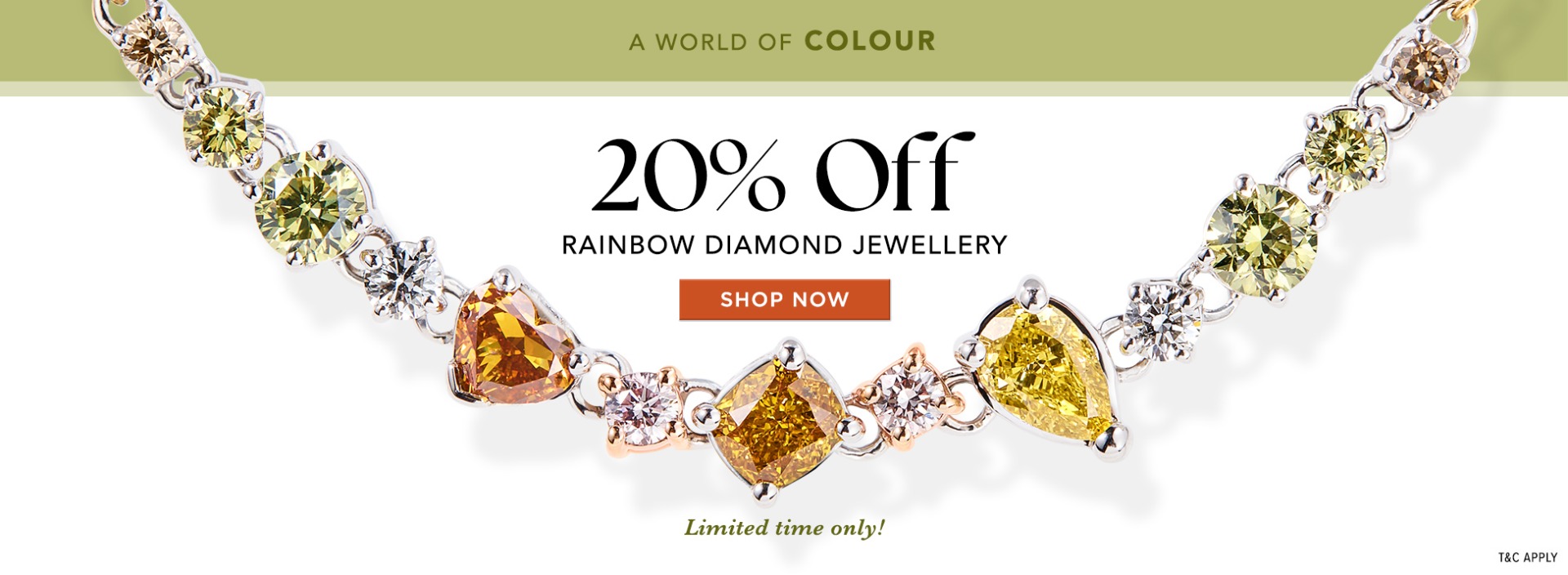 20% off Rainbow Diamond Jewellery | Nina's Jewellery