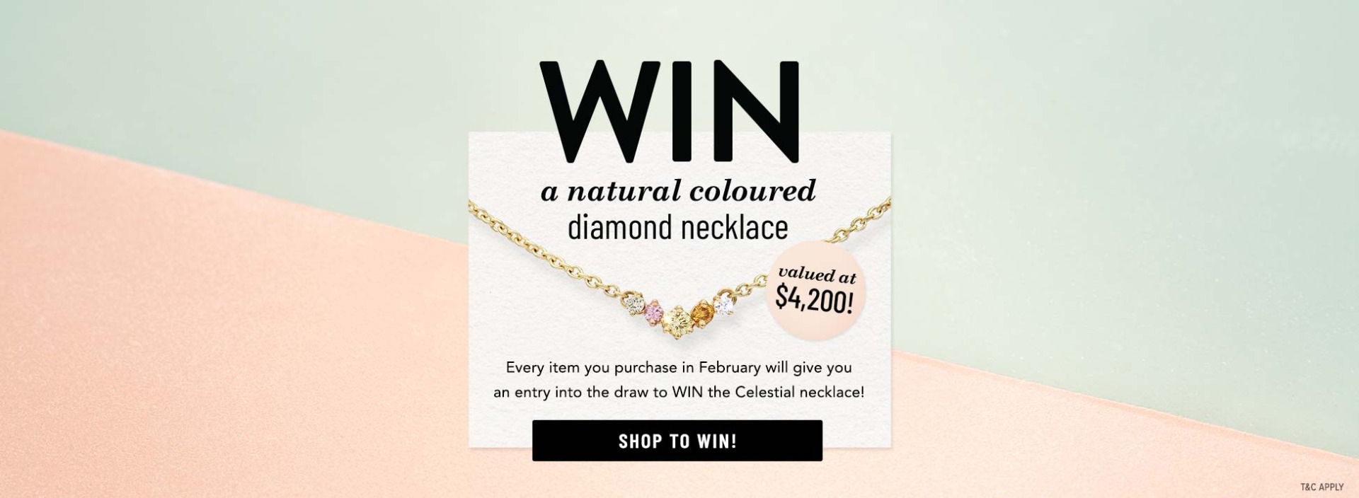 Win a natural coloured diamond necklace | Nina's Jewellery