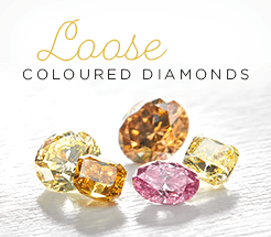 Loose coloured diamonds